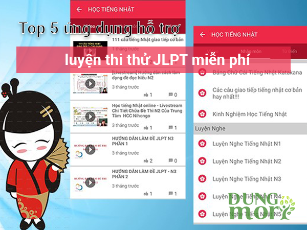 Top 5 ứng dụng hỗ trợ luyện thi JLPT miễn phí tại Hà Nội hiệu quả