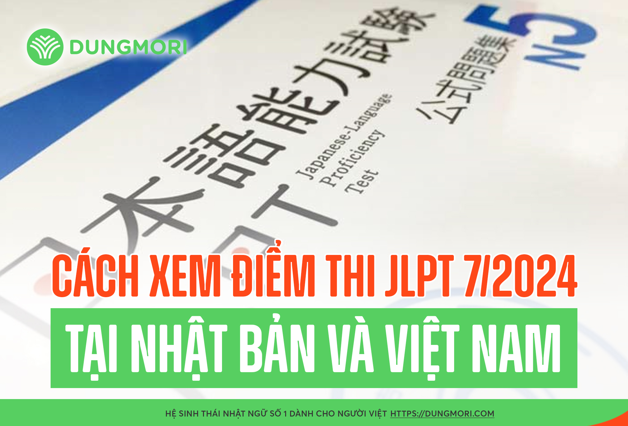 Hướng dẫn cách xem điểm thi JLPT 7/2024 tại Nhật Bản và Việt Nam