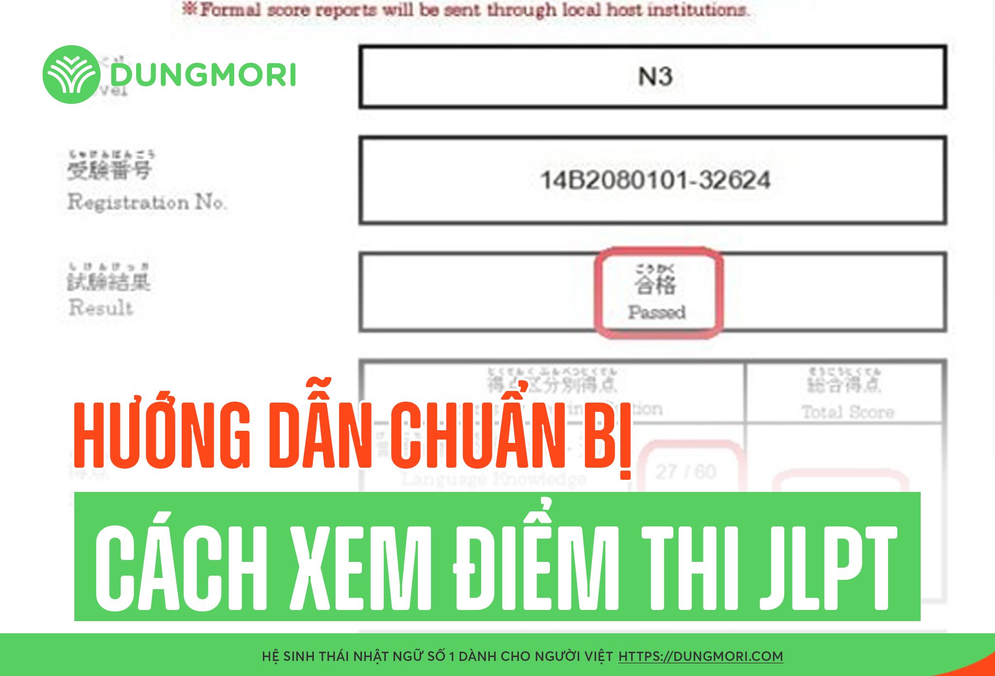 Hướng dẫn chuẩn bị và cách xem điểm thi JLPT